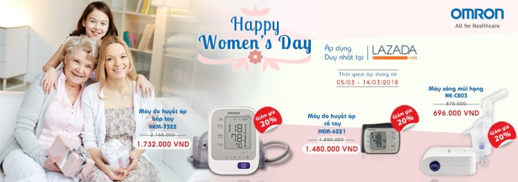 Omron Healthcare tưng bừng khuyến mãi chào mừng ngày 8-3 1