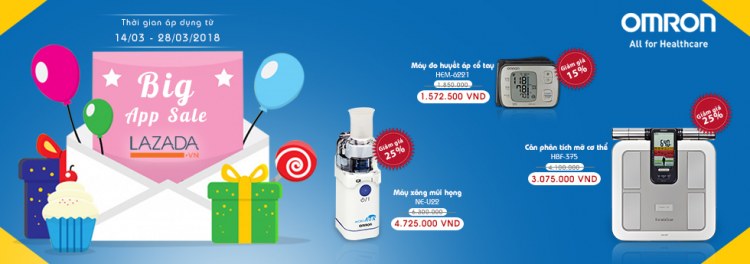 Omron Healthcare tưng bừng khuyến mãi 