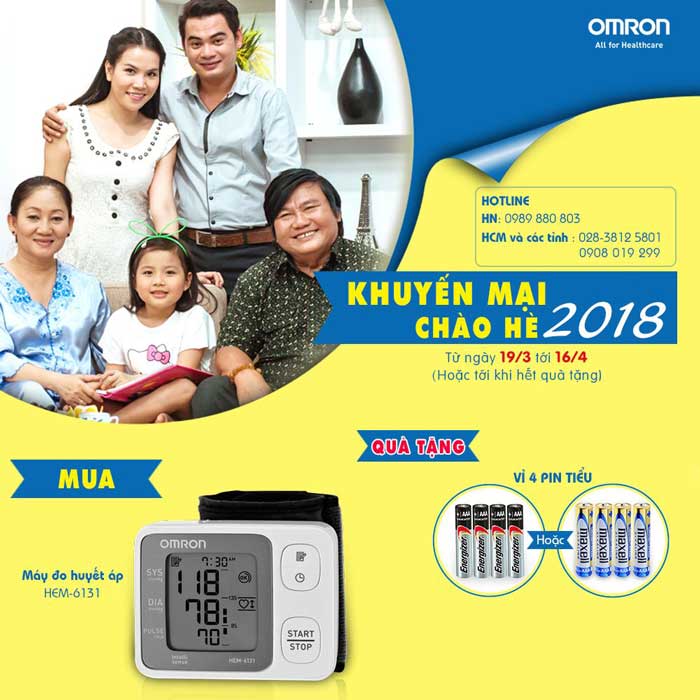 Omron Healthcare tưng bừng khuyến mại chào hè 2018 2