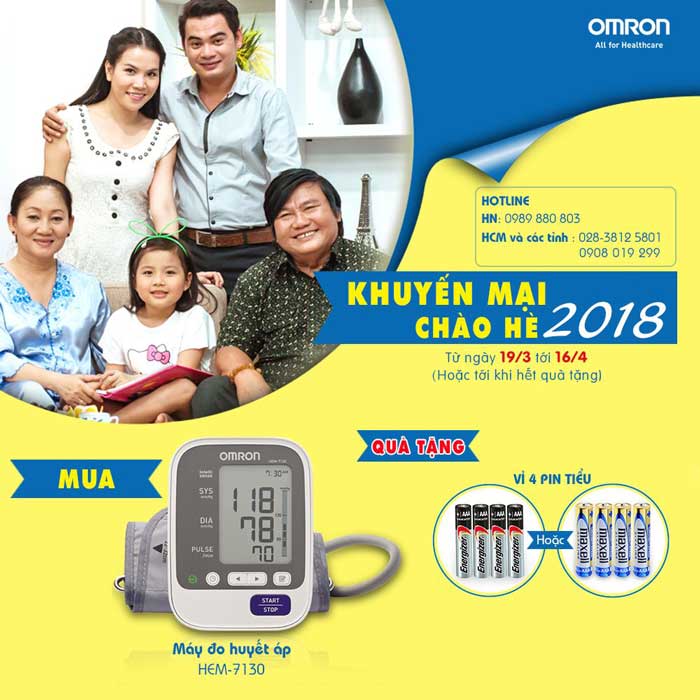 Omron Healthcare tưng bừng khuyến mại chào hè 2018 3
