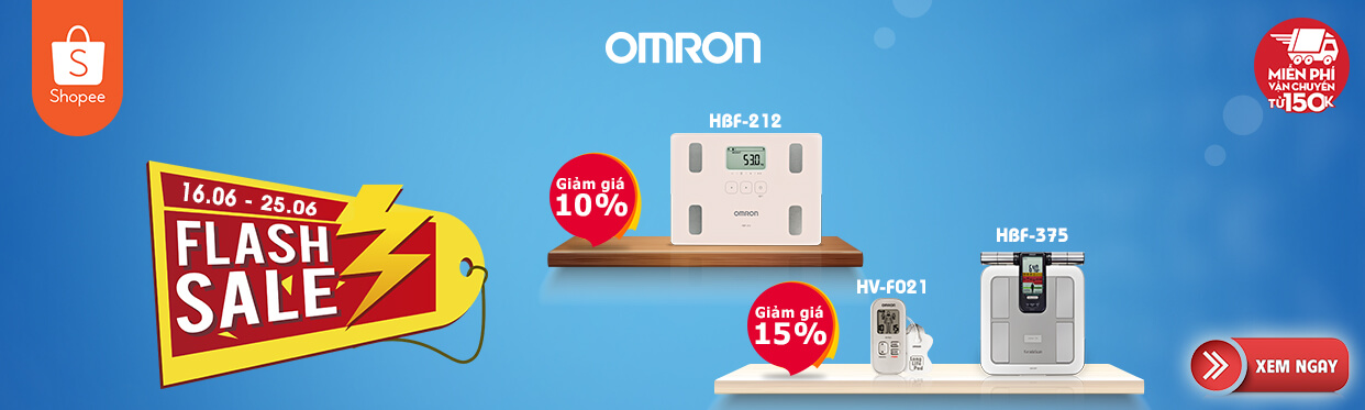 Omron Healthcare khuyến mại ngày hè tháng 6 trên Shopee 1