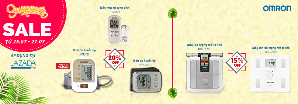 Omron Healthcare khuyến mại ngày hè 