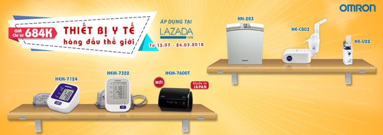Omron Healthcare khuyến mại ngày hè tháng 7 trên Lazada 1