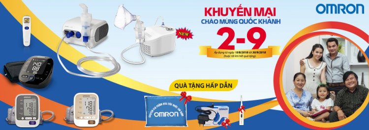 Omron Healthcare khuyến mại chào mừng quốc khánh 2-9 1