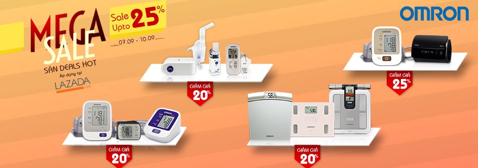 Omron tưng bừng khuyến mại trên Lazada săn deals hot 1