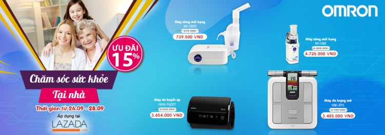 Omron Healthcare tưng bừng khuyến mãi tháng 9 trên Lazada 1