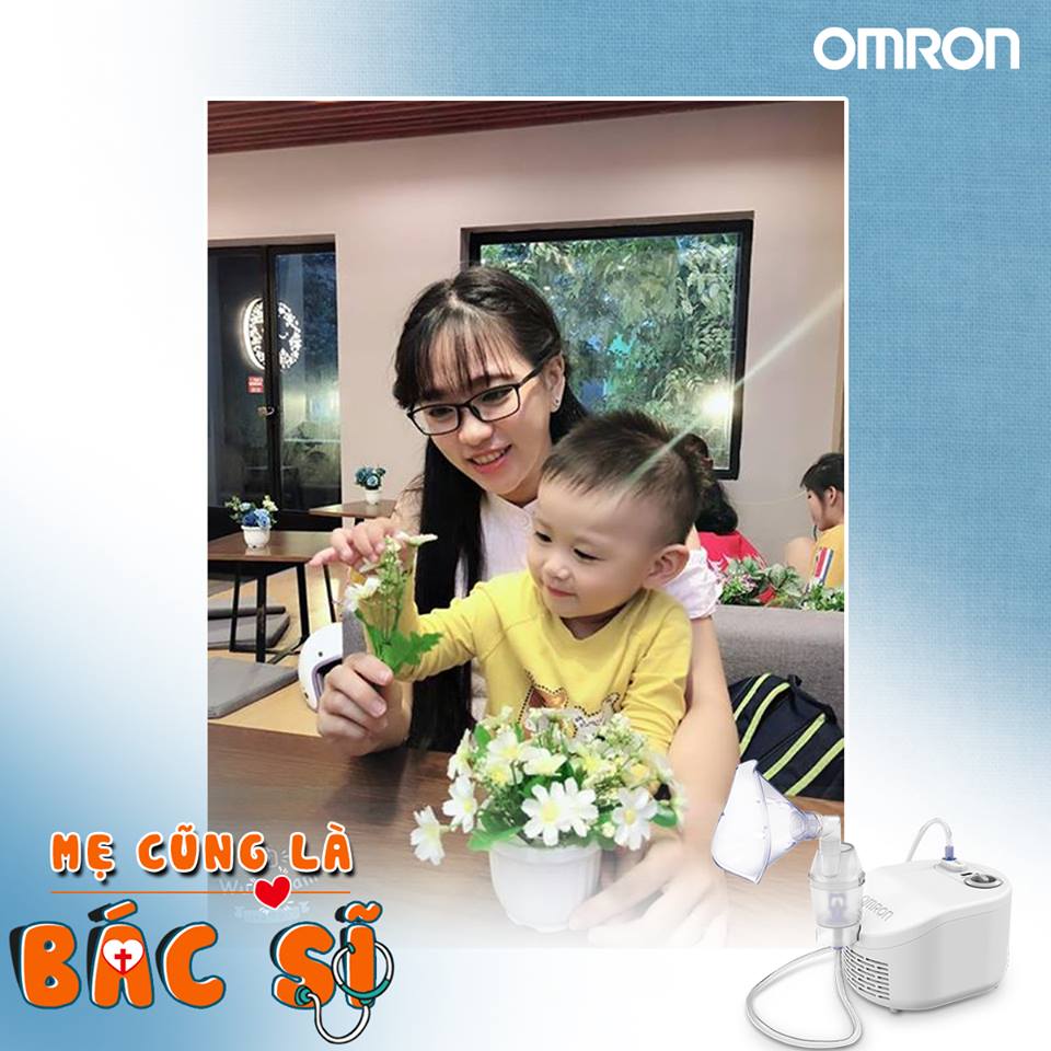 Chia sẻ của mẹ Bảo Uyên: Giúp con khỏe mạnh với máy xông mũi NE-C28 1