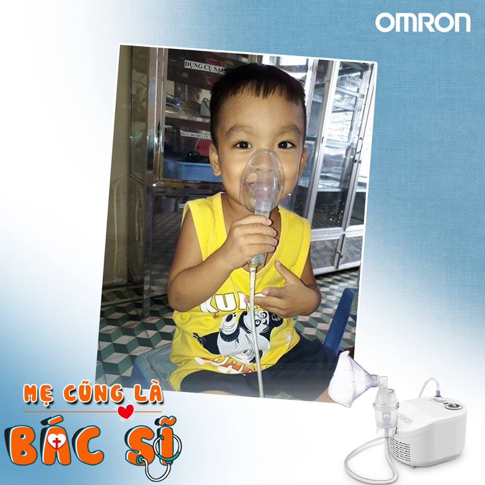 Chia sẻ của mẹ Them Tran: Chăm sóc con dễ dàng hơn với máy xông khí dung Omron NE-C801 1