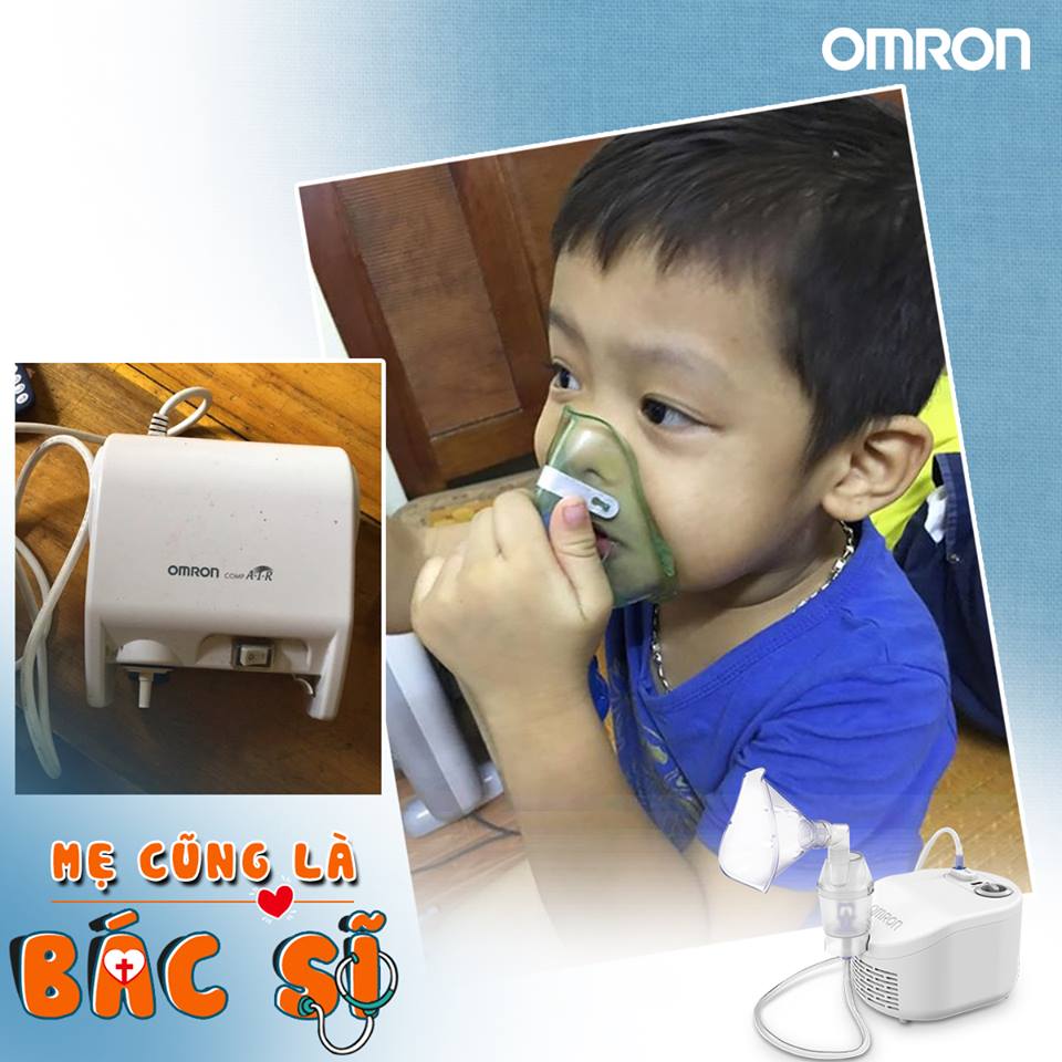 Kinh nghiệm chăm sóc con không bị các bệnh hô hấp với máy xông khí dung Omron NE-C28 1