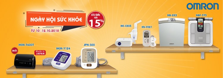 Omron Healthcare tưng bừng khuyến mãi 