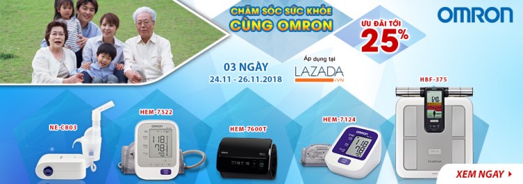 Omron Healthcare tưng bừng khuyến mãi 