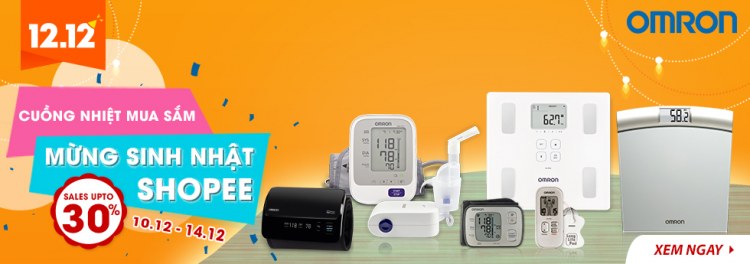 Omron Healthcare tưng bừng khuyến mãi “CUỒNG NHIỆT MUA SẮM_MỪNG SINH NHẬT SHOPEE_ Sales upto 30%” 1