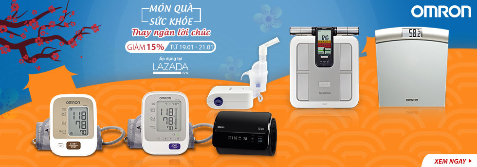 Omron Healthcare tưng bừng khuyến mãi “MÓN QUÀ SỨC KHỎE- THAY NGÀN LỜI CHÚC - ƯU ĐÃI 15%