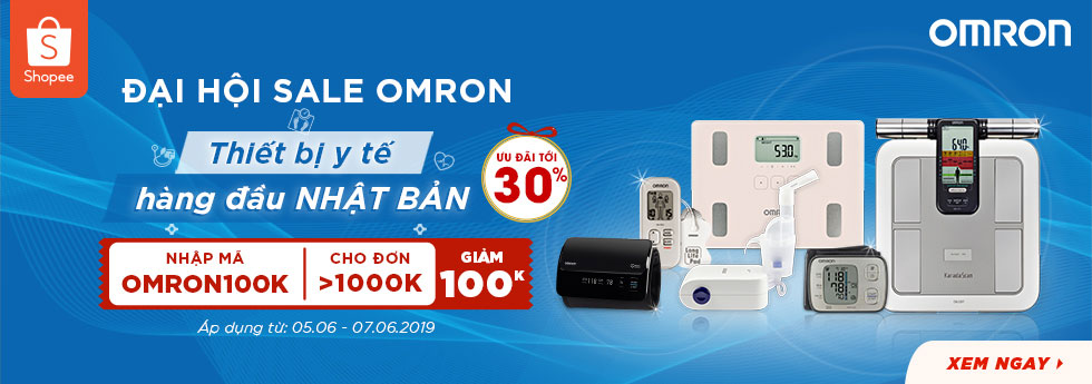 ĐẠI HỘI SALE OMRON - ƯU ĐÃI TỚI 30% ngày 7/6 1