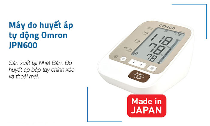 Máy đo huyết áp bắp tay Omron JPN 600 giá bao nhiêu tiền 1