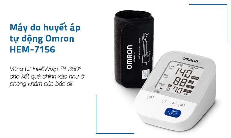 Máy đo huyết áp bắp tay tự động Omron Hem 7156 1